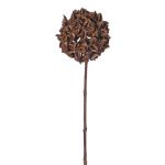Artificial star anise branch CATBERT, brown, 28"/70 cm, Ø 4"/10 cm