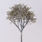 Artificial coral branch NADINA, glitter, silver-brown, 18"/45cm