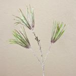 Artificial pine branch PEER, frosted, green-grey, 20"/50cm