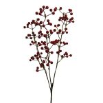 Decorative branch Gaultheria FLOMER, berries, red, 24"/60cm