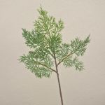 Decorative cedar branch BALTHILDE, green, 16"/40cm