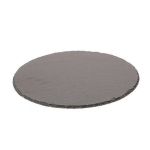 Round slate coaster MARIANO, anthracite, 0.3"/0,7cm, Ø12"/30cm