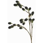 Decorative Blackberry Branch URUMA with berries, black, 35"/90cm