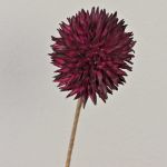 Fake ornamental leek MERAL, burgundy, 31"/80cm, Ø5.5"/14cm