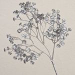 Artificial baby's breath MARLIESE, silver, 26"/65cm, Ø0.4"-0.6"/1-1,5cm