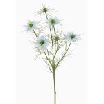 Artificial nigella sativa SEVIN, light blue-green, 26"/65cm, Ø2.4"-2.8"/6-7cm