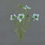 Artificial nigella sativa SEVIN, light blue, 26"/65cm, Ø2.4"/6cm
