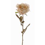 Artificial rose NAJMA, cream-pink, 26"/65cm, Ø3.9"/10cm
