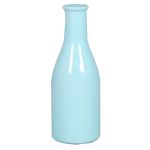 Decorative bottle ANYA, glass, light blue, 7"/18cm, Ø2.6"/6,5cm