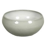 Grey plant bowl URMIA LAKE, ceramic, 4.1"/10,5cm, Ø8"/20,5cm