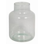 Glass table vase SIARA, clear, 8"/20cm, Ø6"/15cm