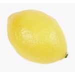 Artificial lemon BAIBA, yellow, 3"/7,5cm