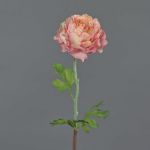 Faux flower Ranunculus ELORIO, light pink-pink, 20"/50cm
