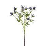 Artificial eryngium branch CUACOS, blue, 28"/70cm