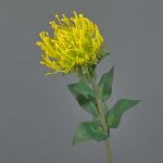 Artificial Protea HERVAS, yellow, 28"/70cm