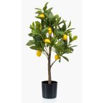 Artificial lemon tree ALLANDE with fruits, 28"/70cm