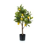 Artificial lemon tree ALLANDE with fruits, 28"/70cm