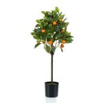 Artificial orange tree BIMENES with fruits, 30"/75cm