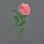 Rose artificial flower PEZOS, pink, 24"/60cm