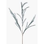 Artificial feather grass branch YECORA, panicles, blue, 4ft/130cm