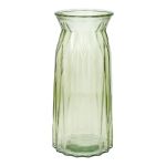 Tischvase RUBIE aus Glas, hellgrün-klar, 20cm, Ø10,8cm