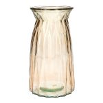 Tischvase RUBIE aus Glas, taupe-klar, 20cm, Ø10,8cm