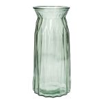 Tischvase RUBIE aus Glas, grün-klar, 24cm, Ø11cm