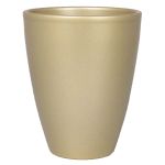 Decorative vase TEHERAN PALAST, ceramic, gold matt, 6.7"/17cm, Ø5.3"/13,5cm
