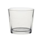 Tealight holder XXL ALENA, glass, clear, 3.5"/9cm, Ø3.9"/10cm