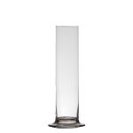 Vase for single flowers ABIRAMY made of glass, pedestal, clear, 6"/15cm, Ø2.4"/6cm