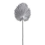 Decorative Washingtonia palm frond KIVAN, silver, 18"/45cm