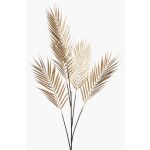 False Dypsis lutescens branch LARMO, metallic gold, 4ft/115cm