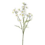 Decorative branch Chamomile WISOP, white, 30"/75cm