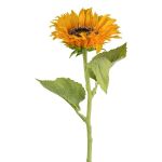 Artificial sunflower ZOMFREN, yellow, 20"/50cm