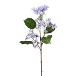 Artificial hydrangea branch VESLON, light blue, 26"/65cm