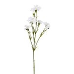 Artificial branch of cornflower FRAVLE, white, 24"/60cm