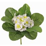 Fake primrose SUNDARA on spike, white, 8"/20cm, Ø1.6"/4cm