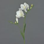 Synthetic freesia MARUSHA, white, 26"/65cm, Ø2.8"/7cm