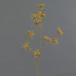 Artificial witch hazel spray XYLA, flowers, orange-yellow, 28"/70cm, Ø2"/5cm