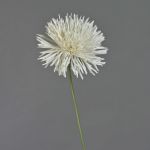 Fake chrysanthemum NANDITA, white, 24"/60cm, Ø6"/15cm