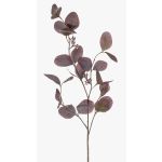 Fake eucalyptus branch MAXEN with fruits, purple-grey, 30"/75cm