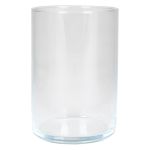 Cylindrical flower vase SANYA OCEAN, glass, clear, 6"/15cm, Ø4"/10,1cm