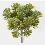 Artificial crossostephium KARAHNI on spike, green-orange, 8"/20cm