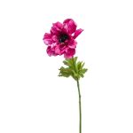 Artificial anemone TAIKI, fuchsia, 22"/55 cm