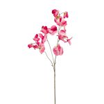 Artificial sweet pea KANZI, fuchsia, 30"/75 cm