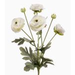 Artificial ranunculus HIBBA, cream, 26"/65 cm