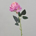 Fake rose ELEAZAR, fuchsia, 26"/65cm, Ø 3.5"/9cm