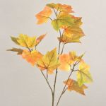 Artificial maple branch PORTREE, yellow-green, 3ft/90cm