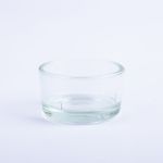 Holder for tealight TAMIO made of glass, clear, 1"/2.5cm, Ø1.7"/4.2cm