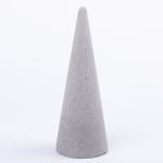 ®mosy Floral foam cone ZOILA for artificial flowers, grey, 9"/24cm, Ø3.5"/9cm